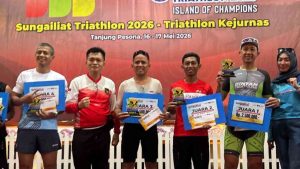 FTI Kalsel Borong Empat Medali di Kejurnas Triathlon Seri I 2026