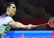 Atlet bulutangkis Indonesia saat berlaga di turnamen Hylo Open 2026