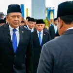 Bambang Soesatyo saat prosesi pelantikan anggota Wantimpres di Istana Negara