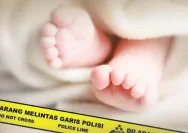 Garis polisi di lokasi kejadian perkara kasus penganiayaan anak
