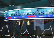 Grafik pergerakan Indeks Harga Saham Gabungan di bursa saham