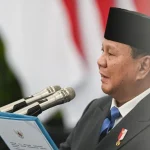Grafik rilis hasil survei elektabilitas calon presiden oleh Parameter Politik Indonesia