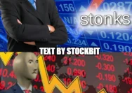Ilustrasi grafik pasar saham dan data ekonomi Amerika Serikat