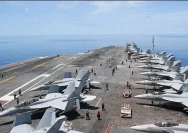 Ilustrasi pengerahan armada militer Amerika Serikat di kawasan Timur Tengah