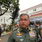 Kepala Staf Angkatan Darat (KSAD) Maruli Simanjuntak saat memberikan keterangan pers.
