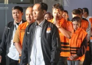 Konferensi pers KPK mengenai kasus dugaan korupsi dana siap pakai bencana BNPB