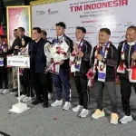 Menpora Erick Thohir menyambut kepulangan atlet Indonesia dari Asian Games 2026 di Jakarta.