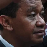 Menteri ESDM Bahlil Lahadalia saat memberikan keterangan pers di Jakarta.