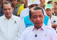 Menteri Koordinator Bidang Hilirisasi dan Transisi Energi Bahlil Lahadalia memberikan keterangan terkait studi PLTN
