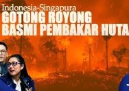 Menteri Luar Negeri RI Arrmanatha Nasir dan Menlu Singapura Vivian Balakrishnan dalam konferensi pers bersama terkait kerja