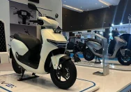 Motor listrik Honda yang dipamerkan dalam ajang pameran otomotif