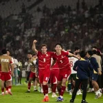 Pemain Timnas Indonesia bersiap menghadapi Thailand di final FIFA ASEAN Cup 2026