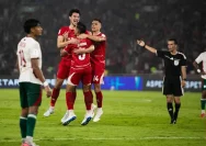 Pemain Timnas Indonesia melakukan selebrasi dalam laga FIFA ASEAN Cup 2026