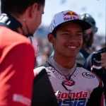 Veda Ega Pratama Miliki Keuntungan Hadapi Lima Balapan Terakhir Moto3 2026 Pembalap Indonesia Veda Ega Pratama saat beraksi di lintasan balap.