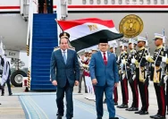 Penyambutan kenegaraan Presiden Mesir Abdel Fattah El-Sisi di Lanud Halim Perdanakusuma Jakarta