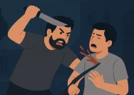 Petugas kepolisian melakukan olah tempat kejadian perkara