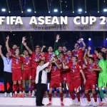Presiden Prabowo Subianto memberikan keterangan pers usai laga final FIFA ASEAN Cup 2026 di Stadion Utama Gelora Bung