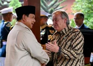 Presiden Prabowo Subianto menyambut kedatangan Sekjen PBB Antonio Guterres di Hambalang Bogor