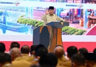 Presiden Prabowo Subianto saat memberikan keterangan mengenai penanganan kebakaran hutan dan lahan