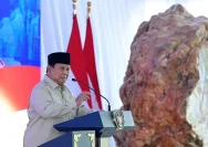 Presiden Prabowo Subianto saat memberikan keterangan terkait pendidikan di SMA Taruna Nusantara