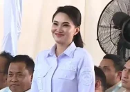 Presiden Prabowo Subianto saat menghadiri acara groundbreaking proyek hilirisasi di Halmahera Tengah, Maluku Utara.