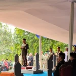 Prosesi upacara pemakaman militer mantan KSAD Subagyo Hadi Siswoyo di TMP Kalibata.