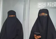 Suasana lokasi pondok pesantren yang digeledah kepolisian terkait kasus pembakaran warung