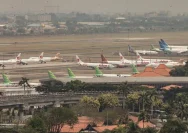 Suasana operasional di Bandara Internasional Soekarno-Hatta