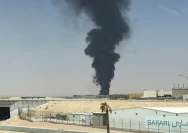 Suasana pasca serangan di bandara internasional Riyadh