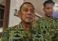 Suasana rumah duka atau prosesi penghormatan terakhir untuk mendiang Jenderal TNI (Purn) Subagyo HS