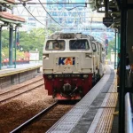 Suasana Stasiun Gambir Jakarta
