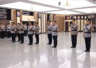 Upacara serah terima jabatan Kapolda Metro Jaya di Gedung Rupatama Mabes Polri